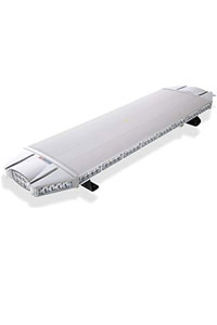 48 INCHES WHITE REMOTE LED STROBE WARNING LIGHT WITH REMOTE SIREN AND SPEAKER