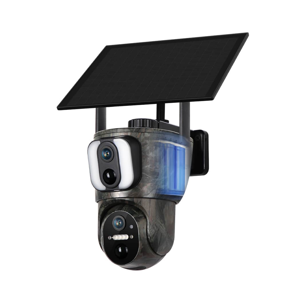 4G SIM Card Solar Panel PTZ 6MP Camera Two-Way Audio DUAL LENS (UBOX APP) - Image 3
